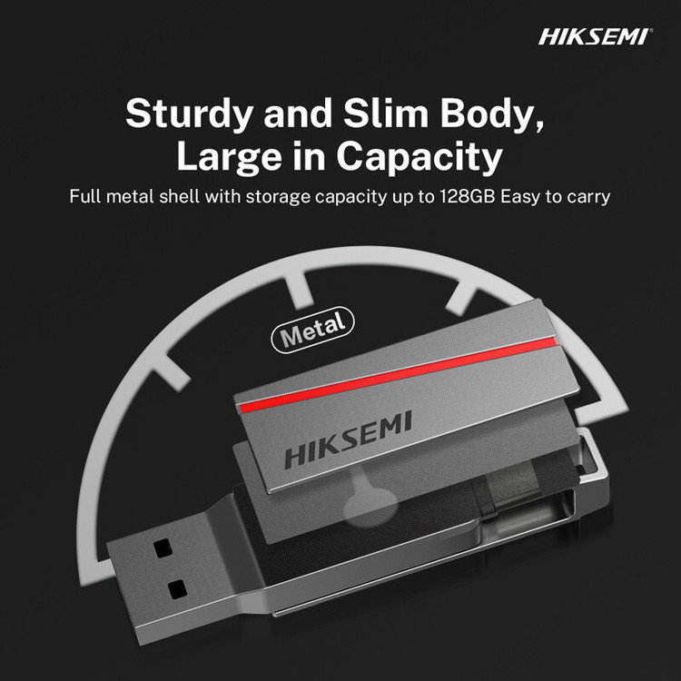 فلش مموری هایک سمی مدل E307C ظرفیت 64 گیگابایت با رابط USB 3.2