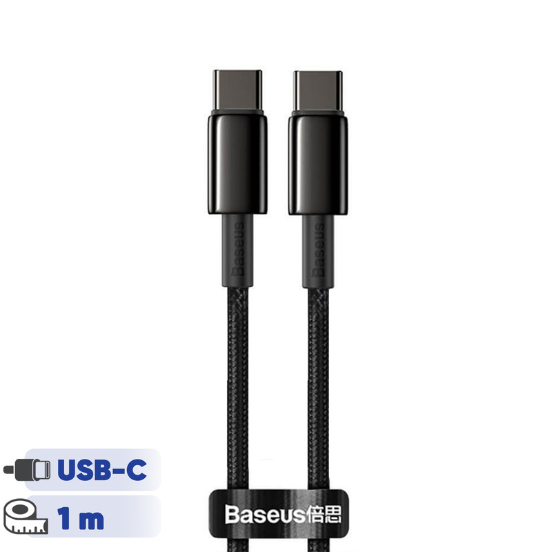 کابل تبدیل USB-C باسئوس مدل Tungsten طول 1 متر