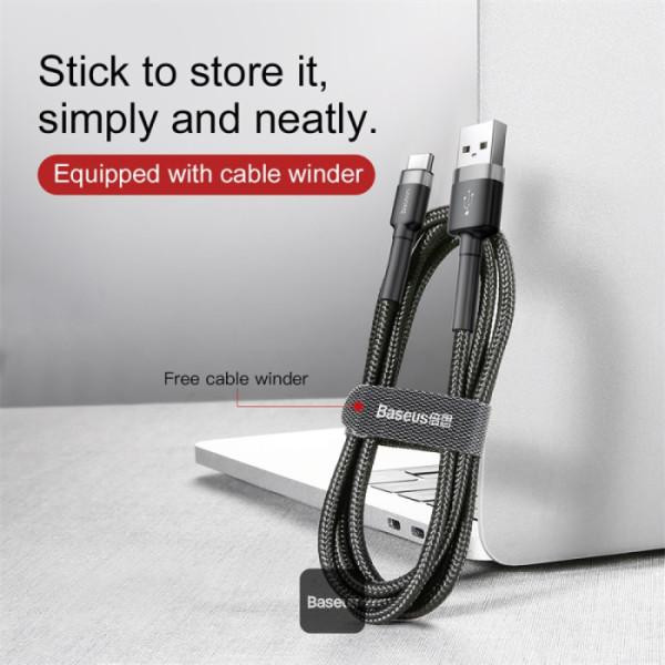 کابل تبدیل USB به USB-C باسئوس مدل Cafule طول 1 متر