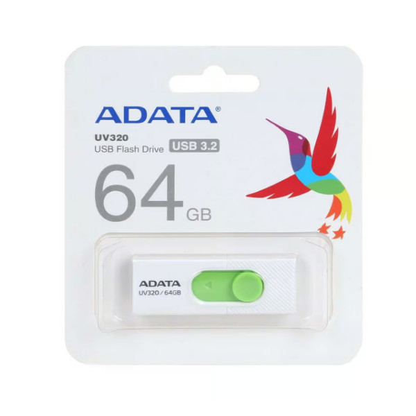 فلش مموری USB 3.2 ای دیتا مدل UV320 ظرفیت 64 گیگابایت