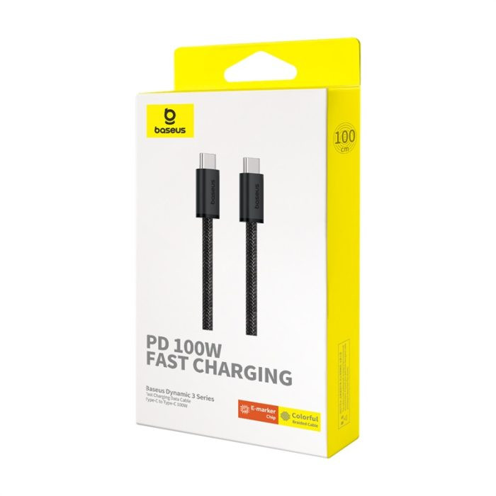 کابل USB-C بیسوس مدل Dynamic 3 Series 100W طول 1 متر