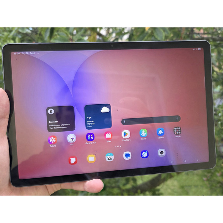 تبلت 10.9 اینچ سامسونگ مدل Galaxy Tab S10 Lite 5G با ظرفیت 128 گیگابایت و رم 6 گیگابایت، قابلیت پشتیبانی از سیم کارت، رزولوشن دوربین اصلی ۸ مگاپیکسل، پشتیبانی از قلم، به همراه شارژر دیواری 25 وات سامسونگ مدل EP-TA800