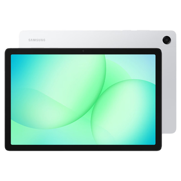 تبلت 11 اینچ سامسونگ مدل Galaxy Tab A11 Plus 5G، ظرفیت 128 گیگابایت و رم 6 گیگابایت، قابلیت پشتیبانی از سیم کارت، رزولوشن دوربین 8 مگاپیکسل، به همراه شارژر دیواری 25 وات سامسونگ مدل EP-TA800