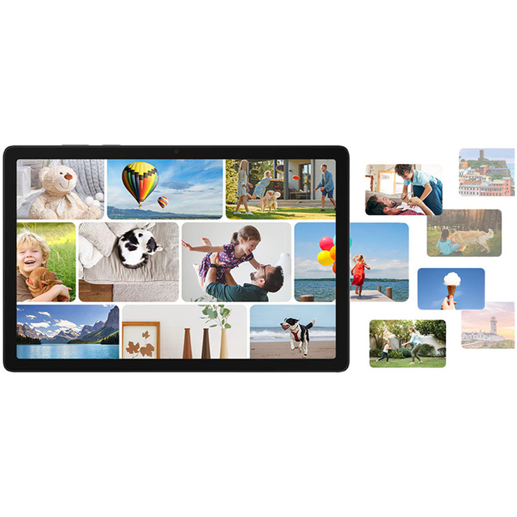 تبلت 11 اینچ سامسونگ مدل Galaxy Tab A11 Plus 5G، ظرفیت 128 گیگابایت و رم 6 گیگابایت، قابلیت پشتیبانی از سیم کارت، رزولوشن دوربین 8 مگاپیکسل، به همراه شارژر دیواری 25 وات سامسونگ مدل EP-TA800