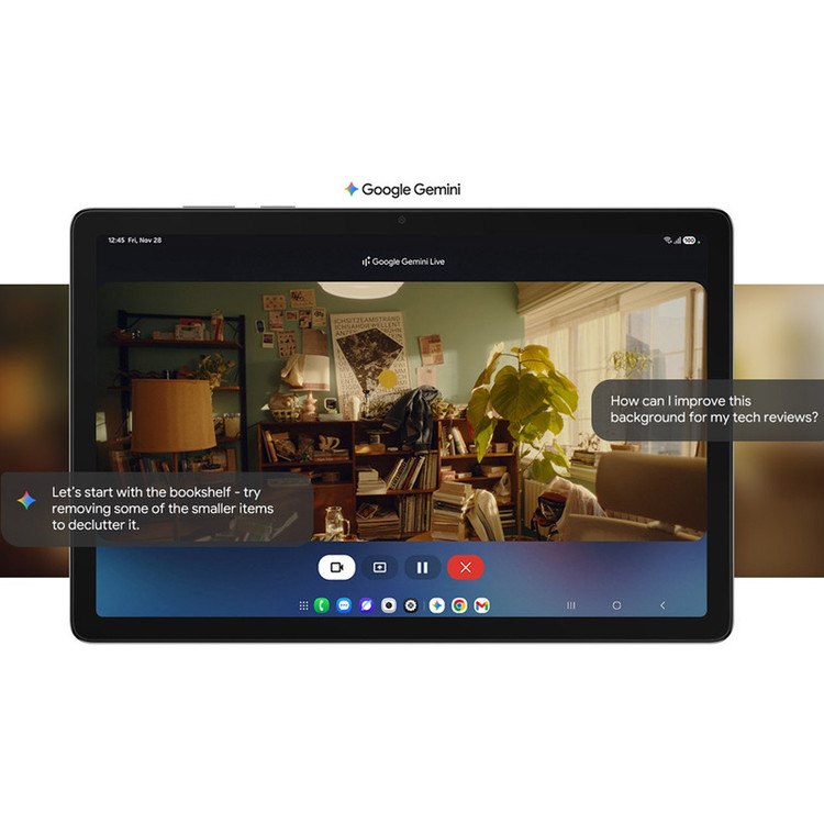 تبلت 11 اینچ سامسونگ مدل Galaxy Tab A11 Plus 5G، ظرفیت 128 گیگابایت و رم 6 گیگابایت، قابلیت پشتیبانی از سیم کارت، رزولوشن دوربین 8 مگاپیکسل، به همراه شارژر دیواری 25 وات سامسونگ مدل EP-TA800