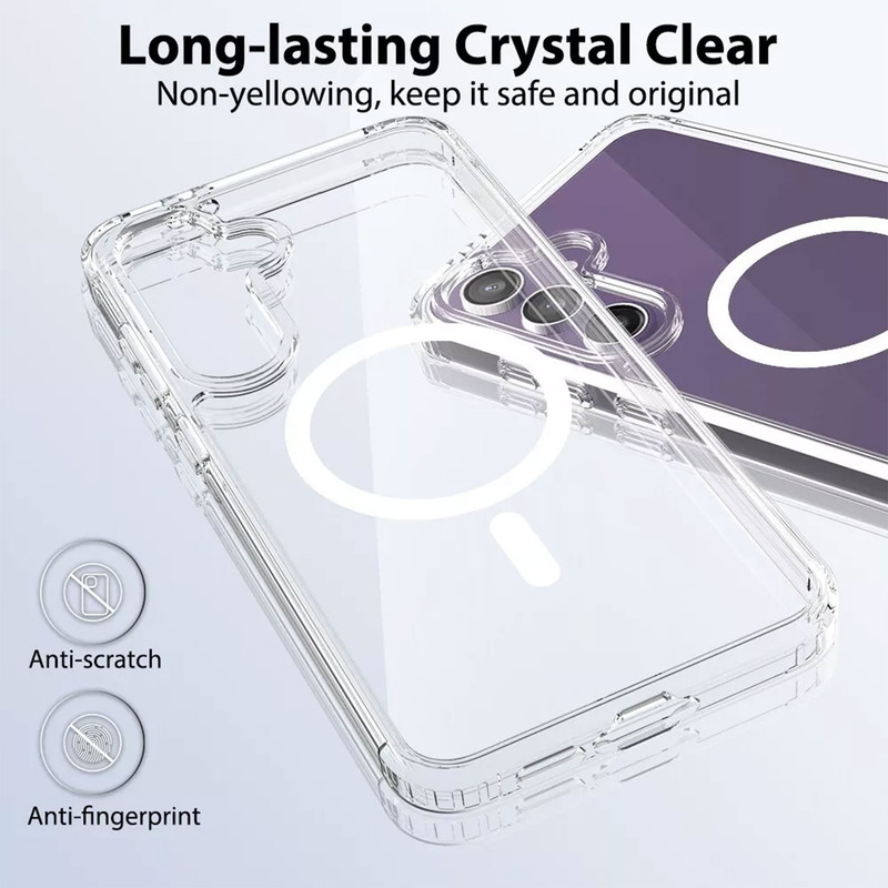 کاور گوف مدل Clear مناسب برای گوشی موبایل سامسونگ Galaxy S25 FE