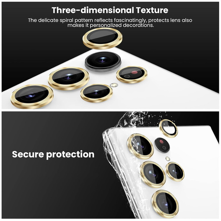 محافظ لنز دوربین گوف مدل رینگی مناسب برای گوشی موبایل سامسونگ Galaxy S24 Ultra