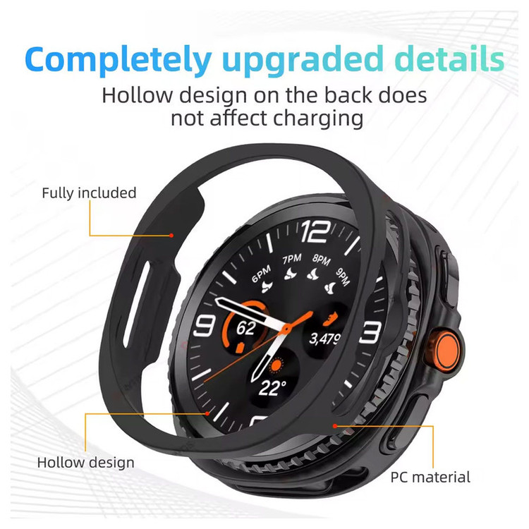 کاور گوف مدل Hollow PC مناسب برای ساعت هوشمند سامسونگ Galaxy Watch 8 44mm