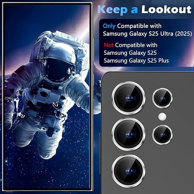 محافظ لنز دوربین گوف مدل Ring مناسب برای گوشی موبایل سامسونگ Galaxy S25 Ultra