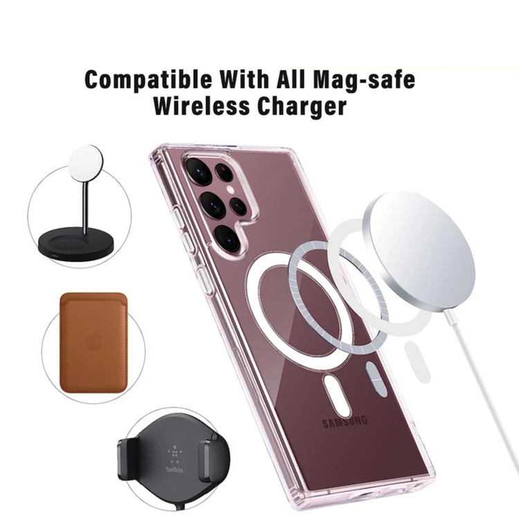 کاور مدل clear magsafe کد 25 مناسب برای گوشی موبایل سامسونگ GALAXY S23 ULTRA