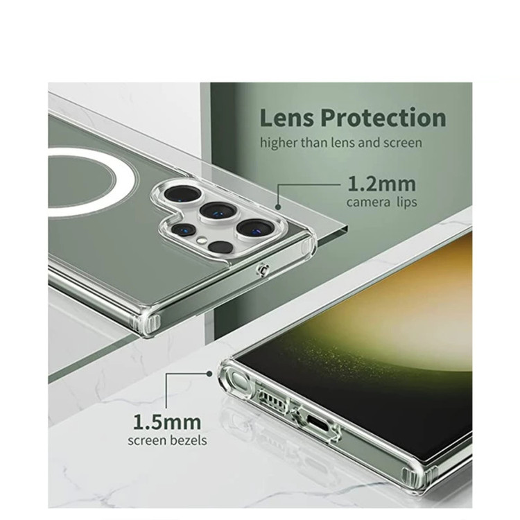 کاور مدل clear magsafe کد 25 مناسب برای گوشی موبایل سامسونگ GALAXY S23 ULTRA