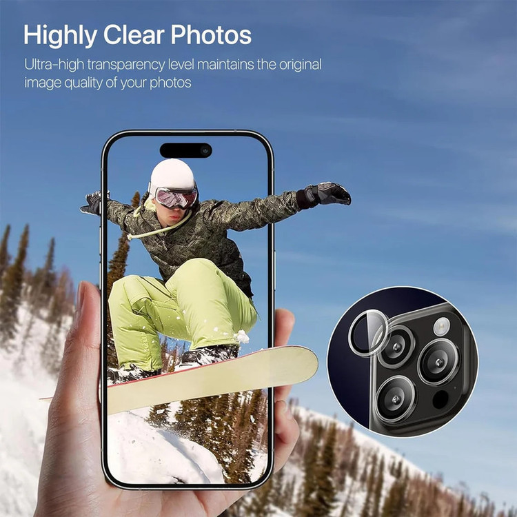 محافظ لنز دوربین گوف مدل رینگی مناسب برای گوشی موبایل اپل iPhone 15 Pro Max
