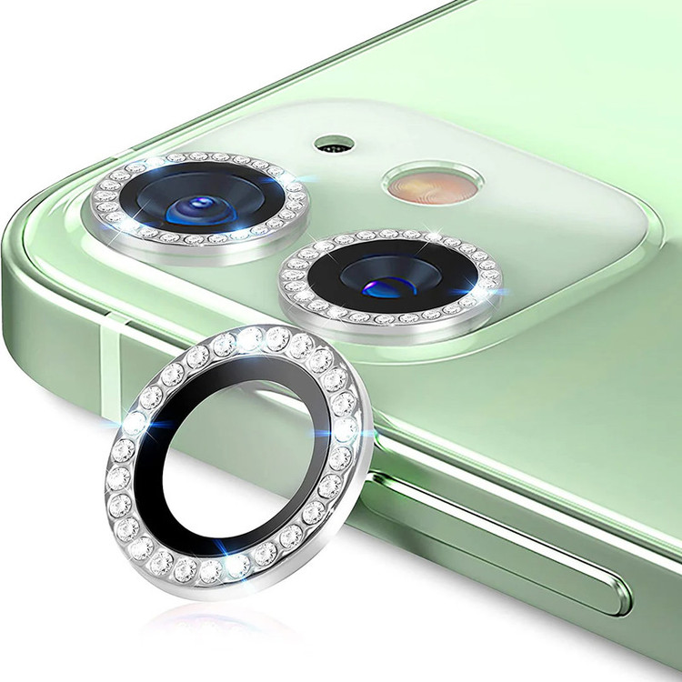 محافظ لنز دوربین گوف مدل رینگی نگین دار مناسب برای گوشی موبایل اپل iPhone 12 / 12 Mini