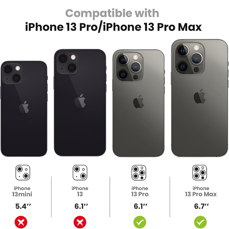 محافظ لنز دوربین گوف مدل Ring Metal مناسب برای گوشی موبایل اپل iPhone 13 Pro /13 Pro Max