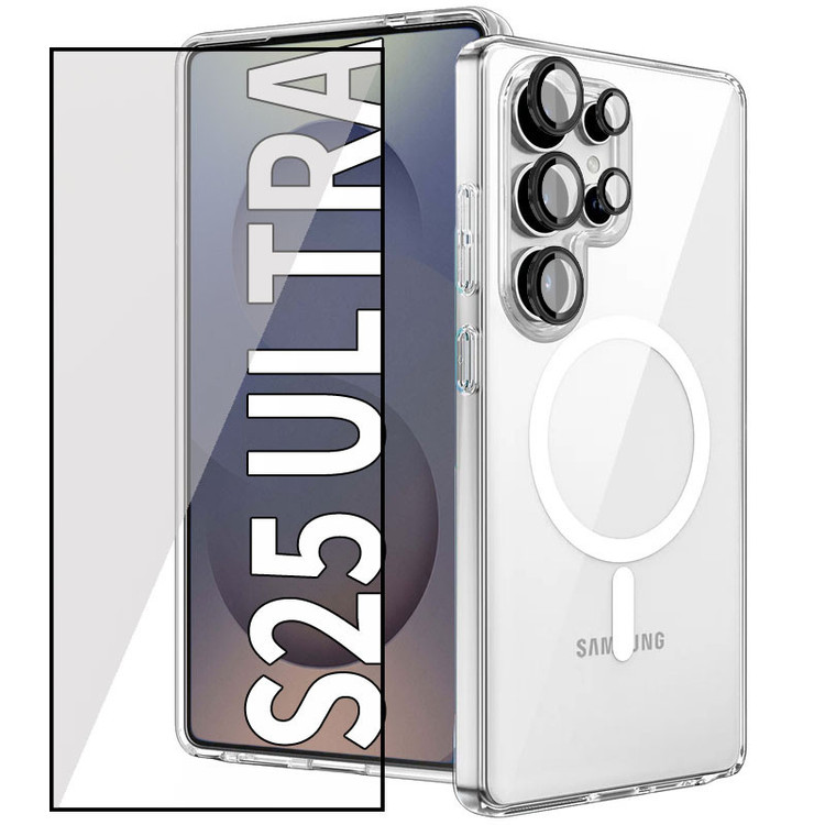 کاور مسیر مدل Totally Protect مناسب برای گوشی موبایل سامسونگ Galaxy S25 Ultra به همراه محافظ صفحه نمایش و محافظ لنز