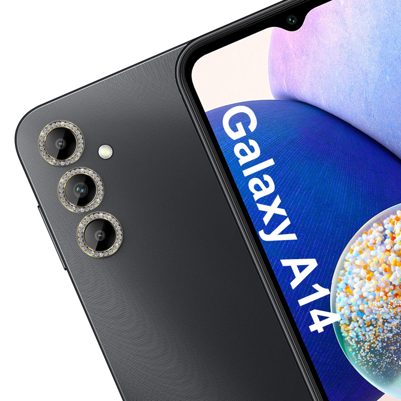 محافظ لنز دوربین گوف مدل Diamond مناسب برای گوشی موبایل سامسونگ Galaxy A14