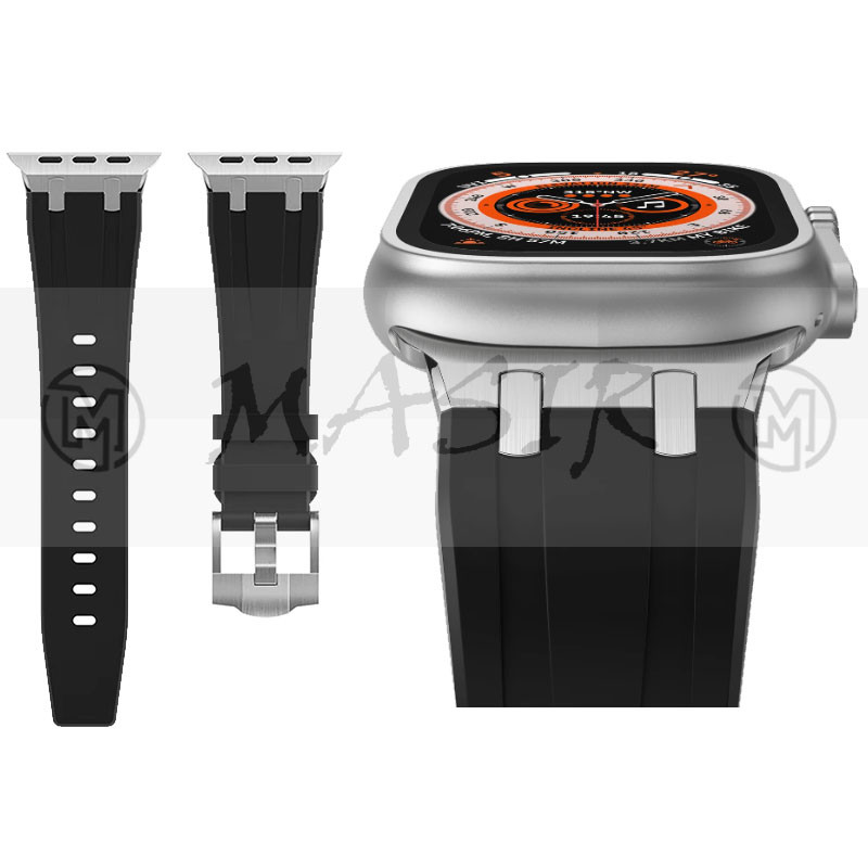 بند مسیر مدل Bracelet Sport Silicone Strap مناسب برای اپل واچ سری 1/2/3/4/5/6/7/8/9/ SE / ULTRA / ULTRA 2 سایز 42/44/45/49 میلی متری