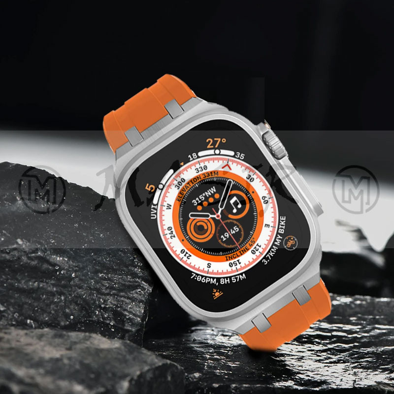 بند مسیر مدل Bracelet Sport Silicone Strap مناسب برای اپل واچ سری 1/2/3/4/5/6/7/8/9/ SE / ULTRA / ULTRA 2 سایز 42/44/45/49 میلی متری