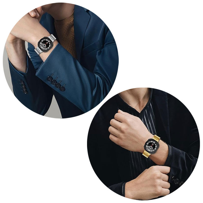 بند مسیر مدل 3bead Clasp Stainless مناسب برای ساعت هوشمند سامسونگ Galaxy Watch Ultra 47mm
