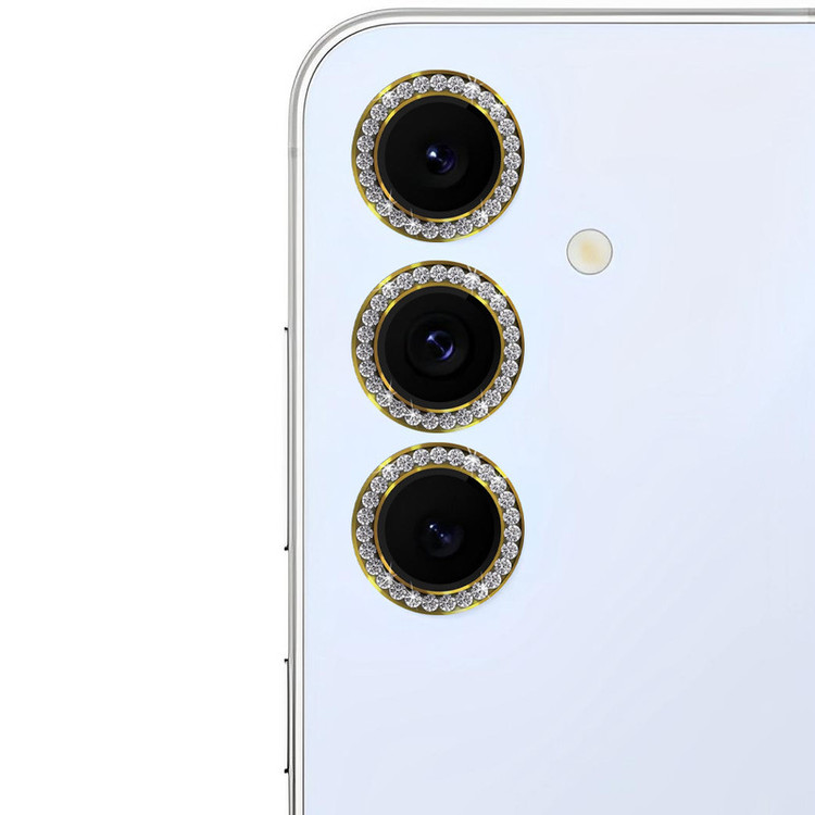 محافظ لنز دوربین مسیر مدل رینگی نگین دار مناسب برای گوشی موبایل سامسونگ Galaxy S24 FE