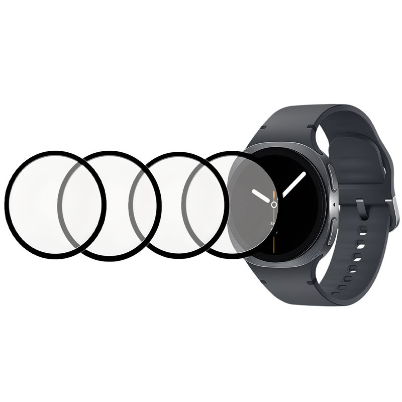 محافظ صفحه نمایش گوف مدل PMMA مناسب برای ساعت هوشمند سامسونگ Galaxy Watch 8 44mm بسته چهار عددی