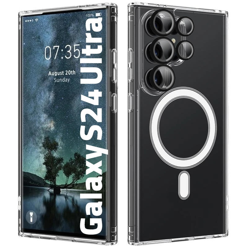 کاور پنتر مدل Full Protect-T مناسب برای گوشی موبایل سامسونگ Galaxy S24 Ultra به همراه محافظ لنز دوربین