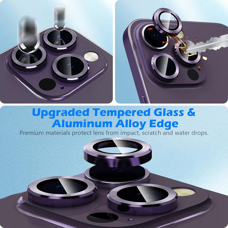 محافظ لنز دوربین گوف مدل Ring Metal مناسب برای گوشی موبایل اپل iPhone 16 / 16 Plus