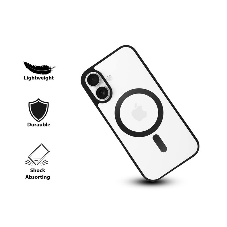 کاور گوف مدل Clear Glass مناسب برای گوشی موبایل اپل iPhone 16 به همراه محافظ صفحه نمایش