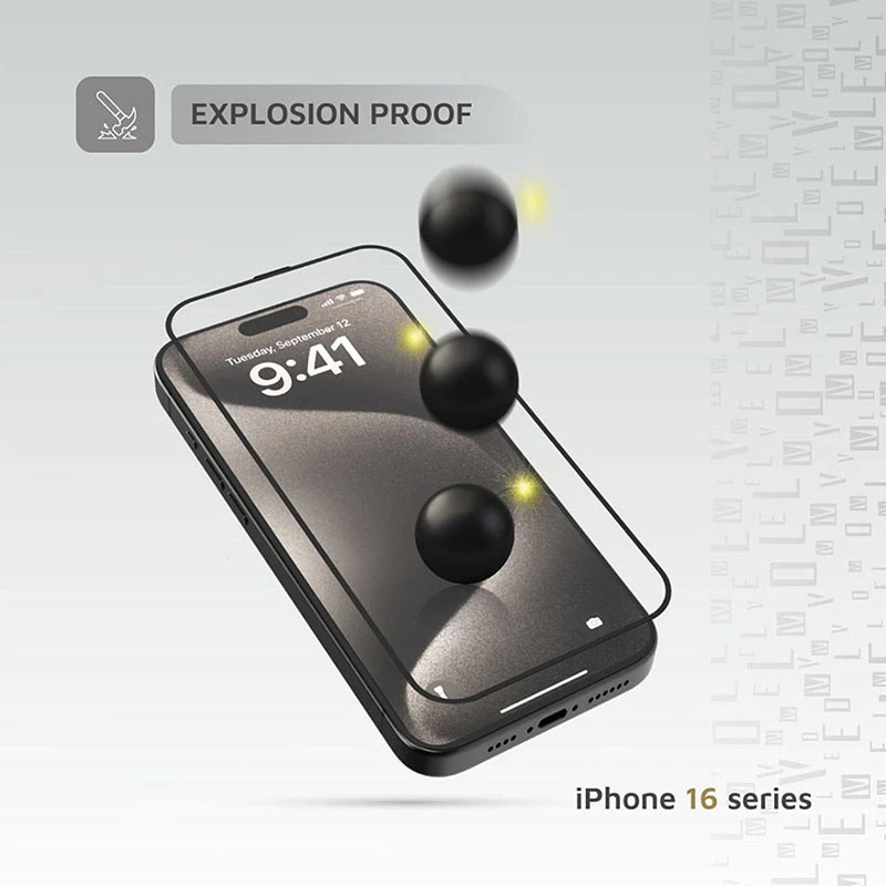 کاور گوف مدل Clear Glass مناسب برای گوشی موبایل اپل iPhone 16 به همراه محافظ صفحه نمایش