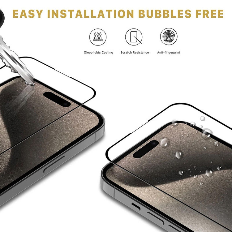 کاور گوف مدل Clear Glass مناسب برای گوشی موبایل اپل iPhone 16 به همراه محافظ صفحه نمایش