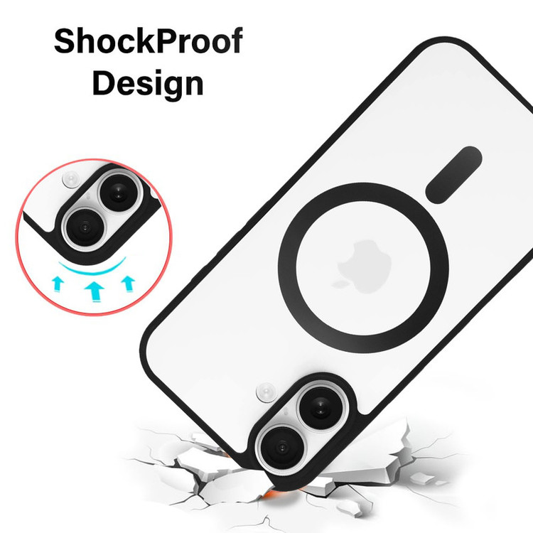 کاور گوف مدل Clear Glass مناسب برای گوشی موبایل اپل iPhone 16 به همراه محافظ صفحه نمایش