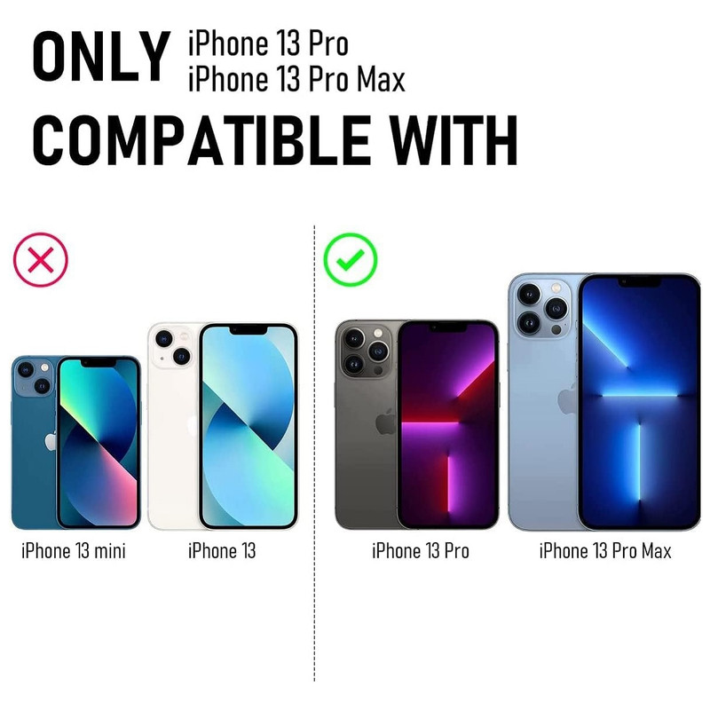 محافظ لنز دوربین گوف مدل Luxury مناسب برای گوشی موبایل اپل iPhone 13 Pro /13 Pro Max