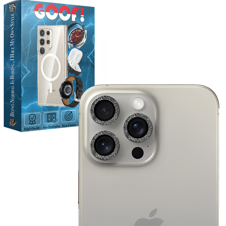 محافظ لنز دوربین گوف مدل Luxury مناسب برای گوشی موبایل اپل iPhone 13 Pro /13 Pro Max