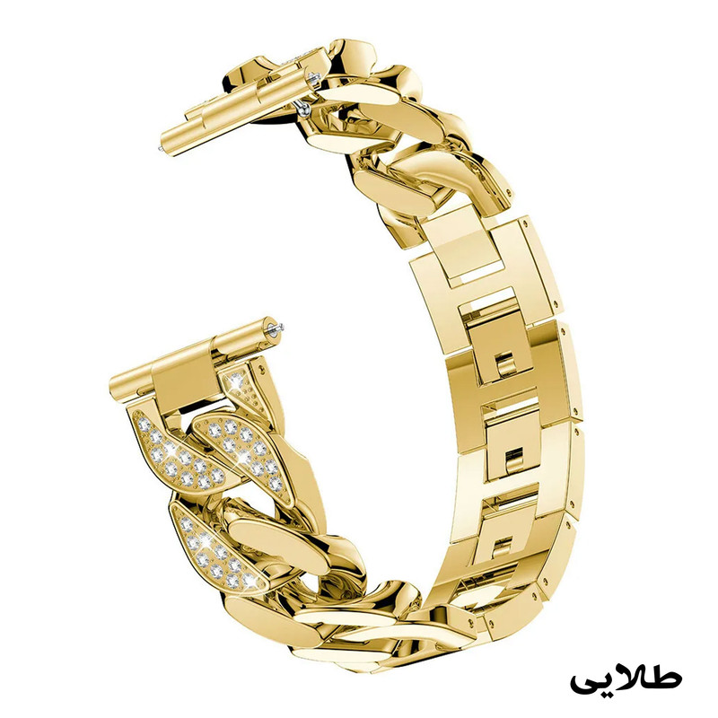 بند اسپایدر مدل Diamond Lux Cartier مناسب برای ساعت هوشمند سامسونگ Galaxy Watch 4/5/6/7/FE سایز 40/43/44/46/47 میلی متری