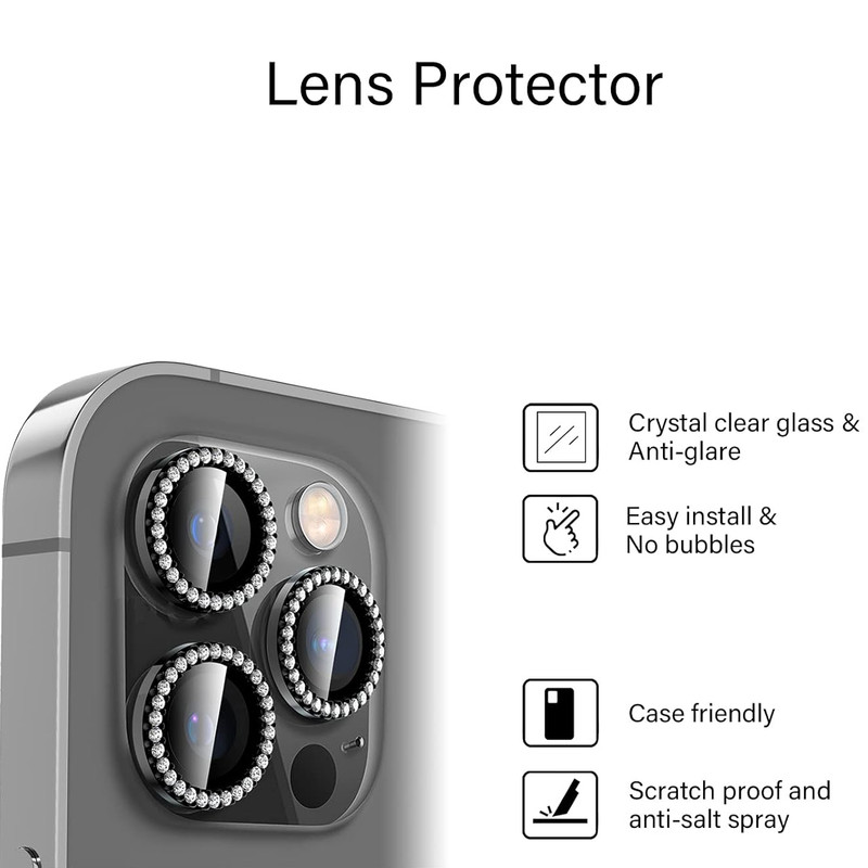 محافظ لنز دوربین گوف مدل Diamond Ring مناسب برای گوشی موبایل اپل iPhone 12 Pro Max