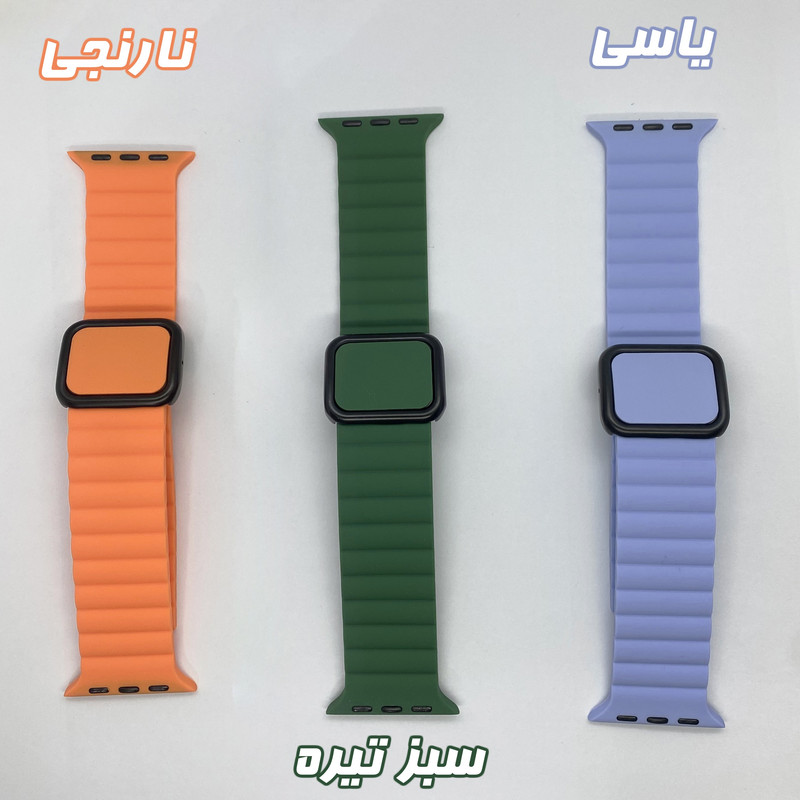بند گوف مدل Squar-B مناسب برای اپل واچ سری 1/2/3/4/5/6/7/8/9/SE/ULTRA/ULTRA 2 سایز 42/44/45/49 میلی متری
