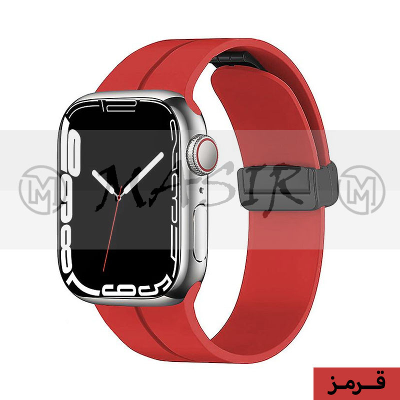 بند مسیر مدل Bracelet Correa Magnetic مناسب برای اپل واچ سری 1/2/3/4/5/6/7/8/9/SE سایز 38/40/41 میلی متری
