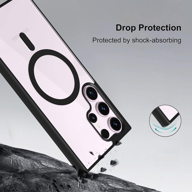 کاور گوف مدل Clear مناسب برای گوشی موبایل سامسونگ Galaxy S25 Ultra