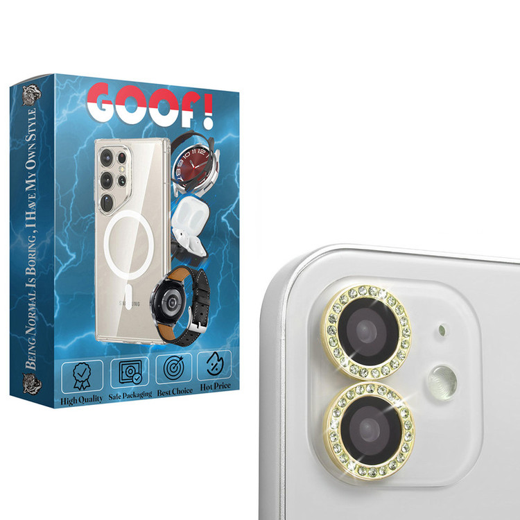 محافظ لنز دوربین گوف مدل رینگی نگین دار مناسب برای گوشی موبایل اپل iPhone 11