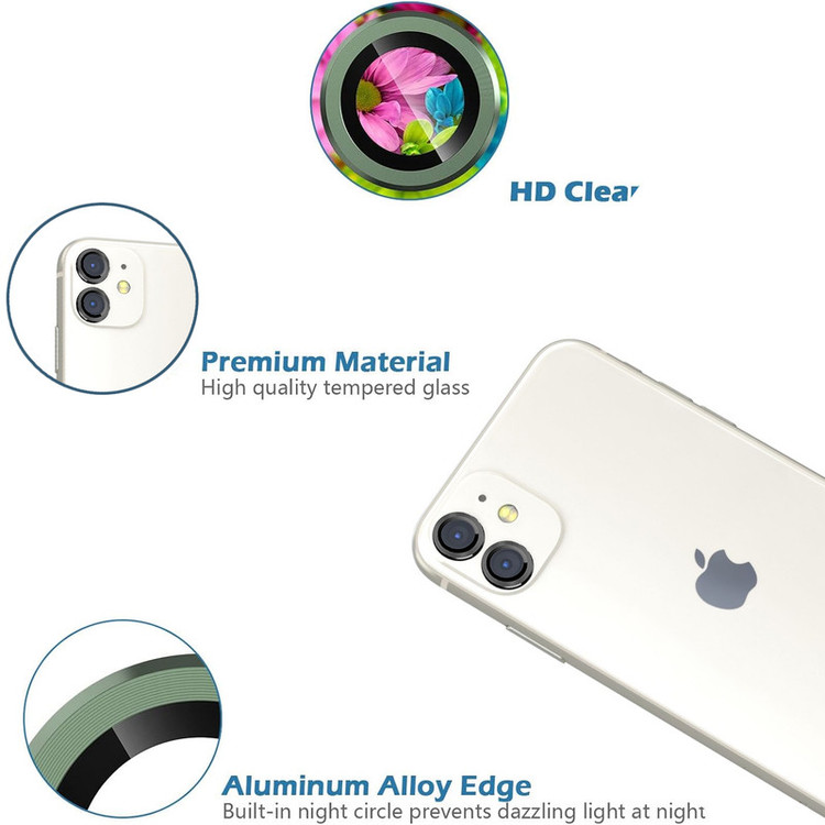 محافظ لنز دوربین گوف مدل Ring Metal مناسب برای گوشی موبایل اپل iPhone 11
