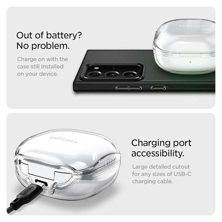کاور مسیر مدل Clear CA مناسب برای کیس سامسونگ Galaxy Buds Live / Buds Pro / Buds 2 / Buds 2 Pro / Buds Fe