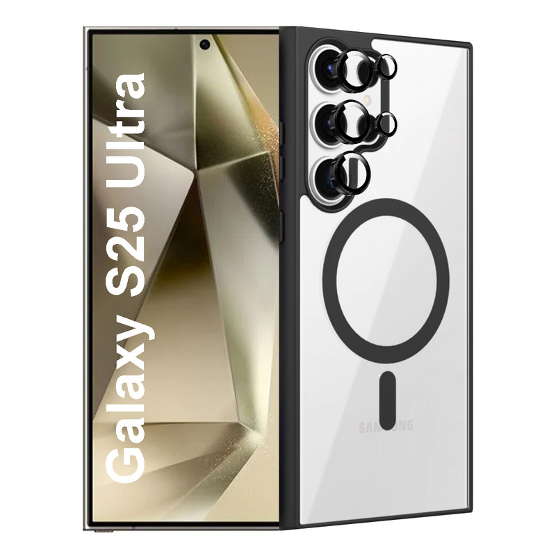 کاور گوف مدل Magsafe Lens مناسب برای گوشی موبایل سامسونگ Galaxy S25 Ultra به همراه محافظ لنز دوربین
