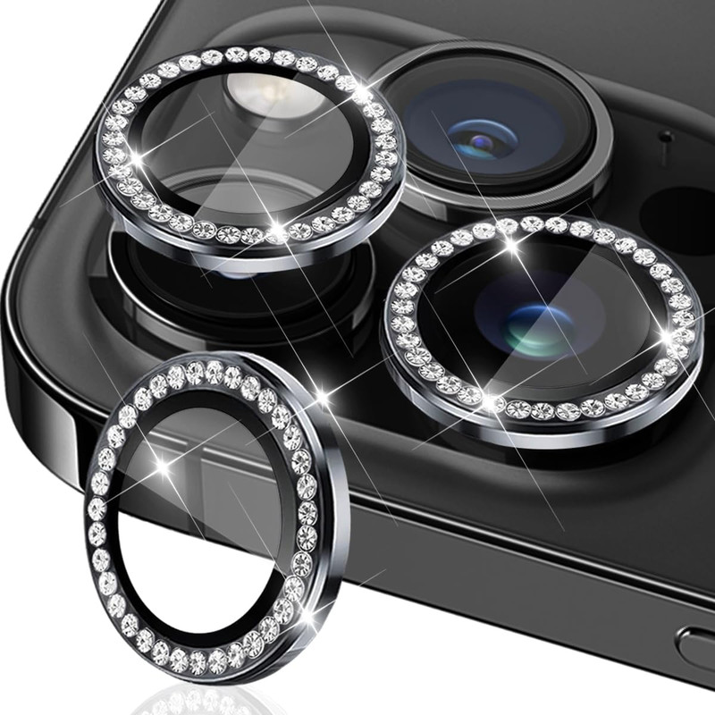 محافظ لنز دوربین گوف مدل Diamond Ring مناسب برای گوشی موبایل اپل iPhone 15 Pro /15 Pro Max