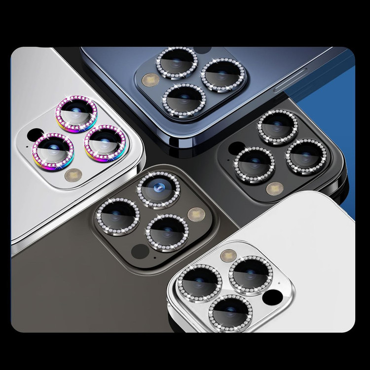 محافظ لنز دوربین گوف مدل Diamond Ring مناسب برای گوشی موبایل اپل iPhone 15 Pro /15 Pro Max