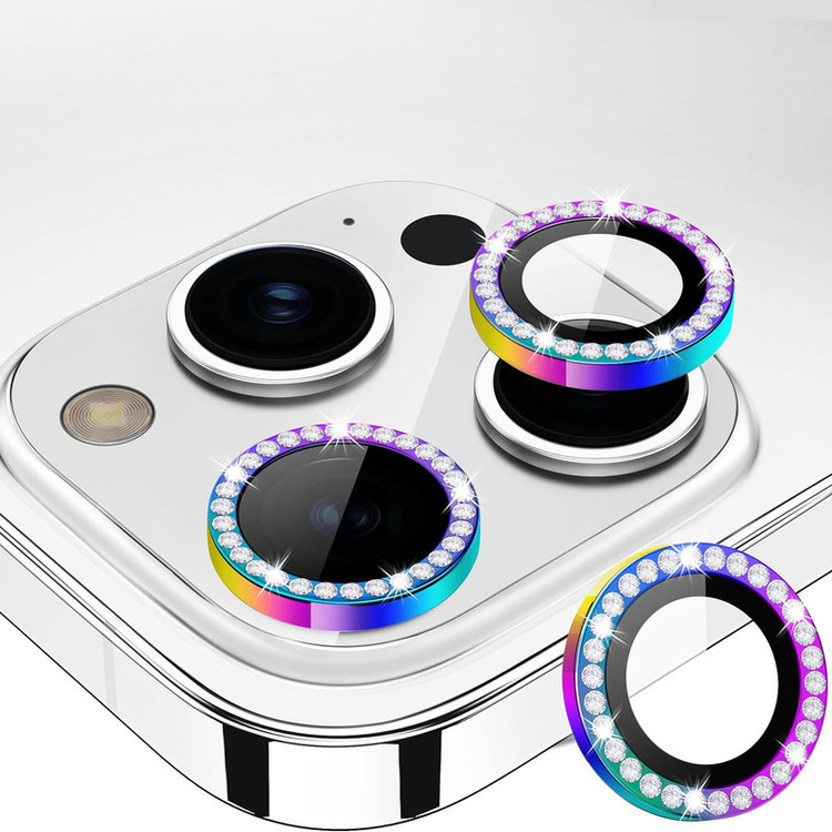 محافظ لنز دوربین گوف مدل Diamond Ring مناسب برای گوشی موبایل اپل iPhone 15 Pro /15 Pro Max