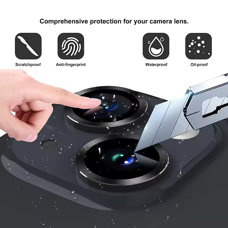 محافظ لنز دوربین گوف مدل رینگی مناسب برای گوشی موبایل اپل iPhone 14 / 14 Plus