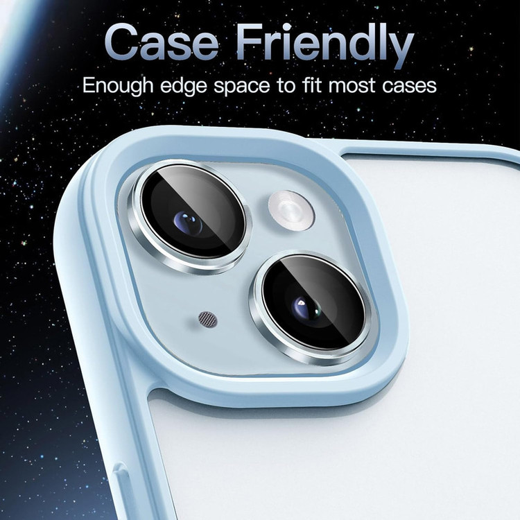 محافظ لنز دوربین گوف مدل Ring Metal مناسب برای گوشی موبایل اپل iPhone 15 / 15 Plus