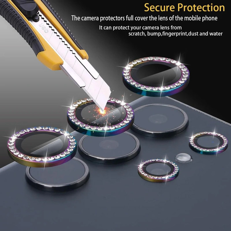 محافظ لنز دوربین گوف مدل Diamond مناسب برای گوشی موبایل سامسونگ Galaxy S25 Ultra