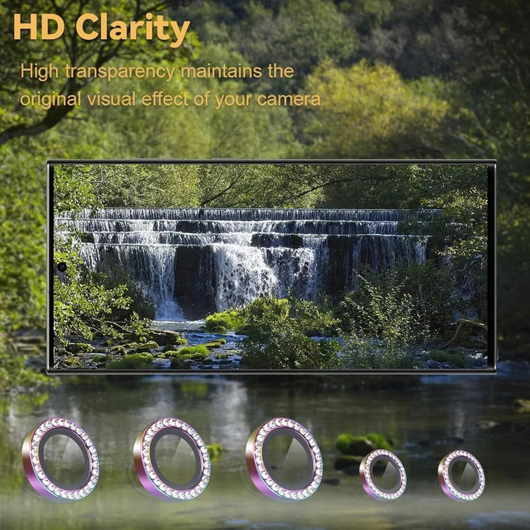 محافظ لنز دوربین گوف مدل Diamond مناسب برای گوشی موبایل سامسونگ Galaxy S25 Ultra