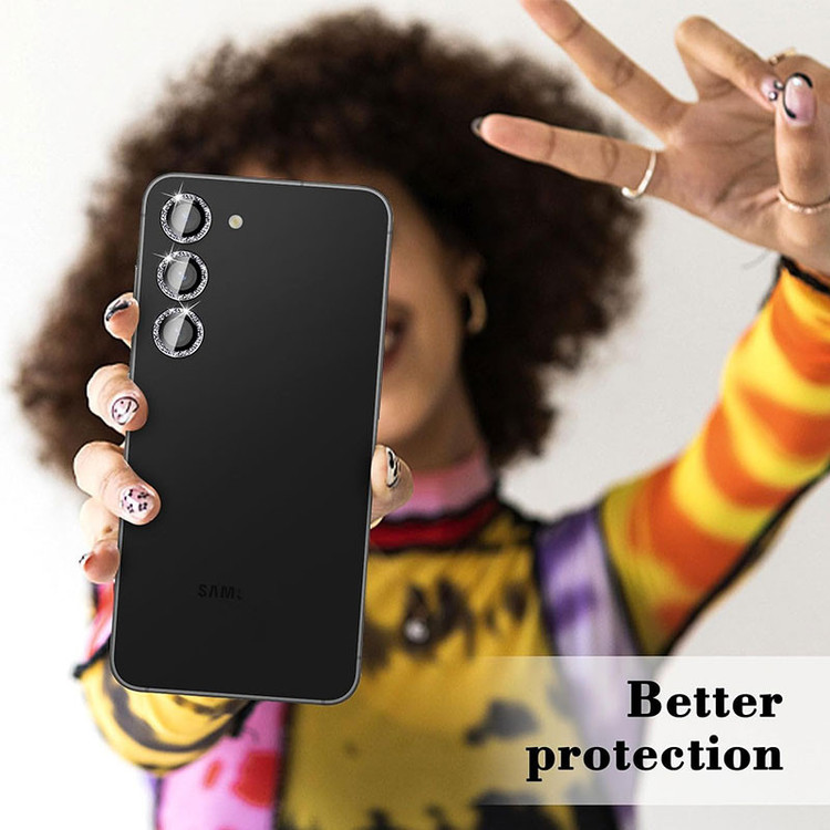 محافظ لنز دوربین فلزی مسیر مدل Glitteri مناسب برای گوشی موبایل سامسونگ Galaxy A55